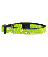 Retro Nylon Ribbon Collar Lime Green Cat Safety - $6.80
