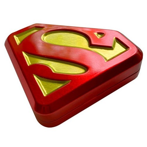 DC Comics Superman S Shield and Chest Logo Candy Metal Tin NEW SEALED - $4.99