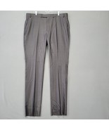 Kenneth Cole Reaction Men Pants Size 42 Gray Dressy Flat Front Preppy Tr... - £15.52 GBP