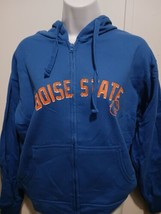 Boise State Broncos Cotton Gallery Women&#39;s Zippered Hoodie Sweatshirt Si... - £19.46 GBP