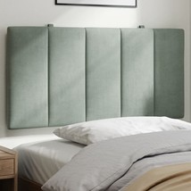  Headboard Cushion Light Grey Velvet (100% polyester) Twin - $114.83