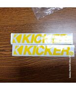 Kicker Audio Yellow Decal Stickers Pair (New) - $10.00