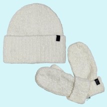 BUNDLE - All Saints Hat Beanie &amp; Mittens Set Chalk Teddy Wool &amp; Alpaca Blend - $95.94