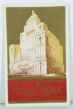 Toronto THE ROYAL YORK HOTEL Vintage Postcard A5 - £4.66 GBP