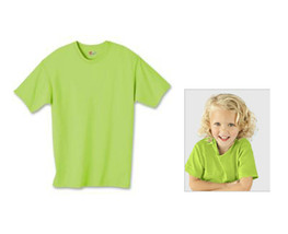 3-Pack Hanes Girls T-shirts Tagless 100% Cotton Crew Colors, Sizes: S, M, L, XL, - £2.47 GBP