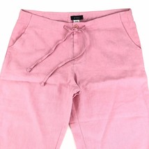 Zinc Pink Linen Blend Capris Capri Cropped Pants Size 9 Drawstring Waist NWOT - $17.66