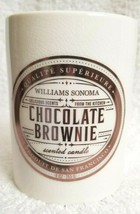 Williams Sonoma Scents of the Kitchen Candle CHOCOLATE BROWNIE Ceramic Holder - £15.97 GBP