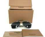 Burberry Sunglasses B3074 1003/87 Black Gunmetal Aviators with Black Lenses - $123.74