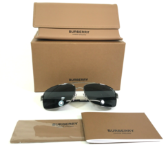 Burberry Sunglasses B3074 1003/87 Black Gunmetal Aviators with Black Lenses - £96.74 GBP