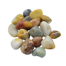 Ocean Jasper Tumble Stone 20mm - 25mm - Crystal for Tranquility and Creativity - £3.53 GBP