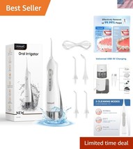 Water Flosser for Teeth with 360 Rotating Nozzle - Gum Health &amp; Plaque R... - $551.91 MXN