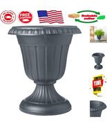 Elegant 10&quot; x 12&quot; Classic Traditional Urn Planter - Lightweight Gray Design - $627.56 MXN