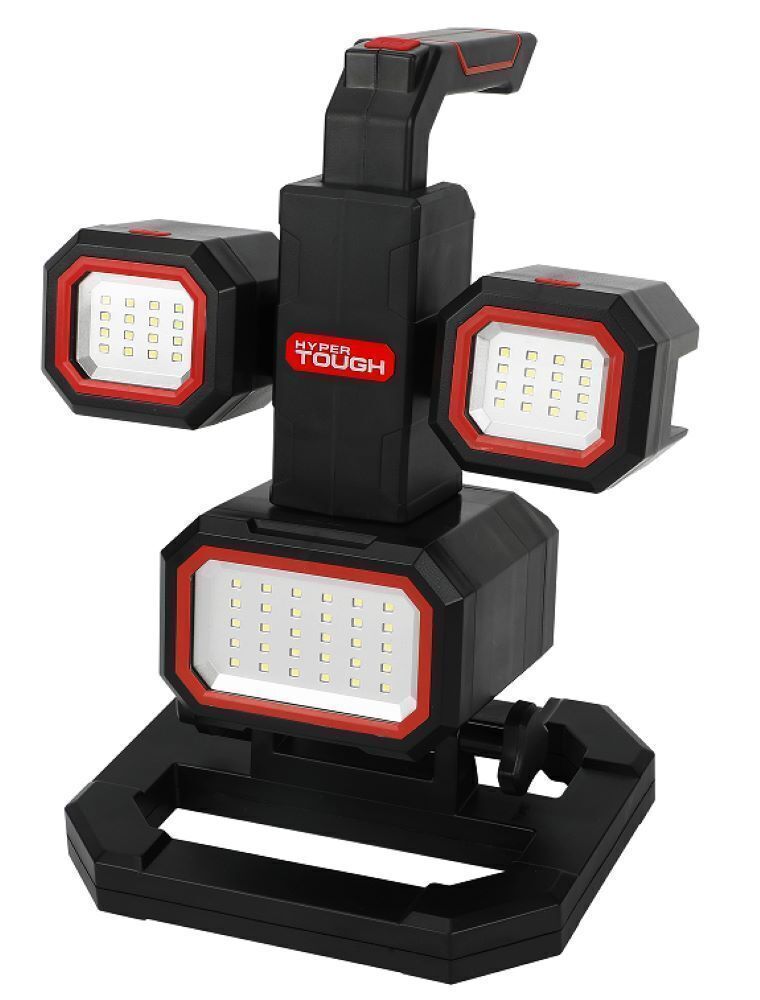 Hyper Tough 2000-Lumen LED Rechargeable Work Light & Detachable Spotlight - £44.77 GBP