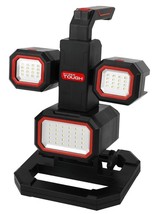 Hyper Tough 2000-Lumen LED Rechargeable Work Light &amp; Detachable Spotlight - £45.51 GBP