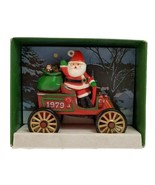 Vintage Here Comes Santa #1 Santa&#39;s Motorcar 1979 Hallmark Ornament Wago... - $49.95