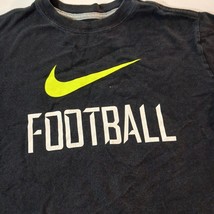 Nike Football  Youth Boy's Short Sleeve Cotton Black T-Shirt Size Large (L) image 4