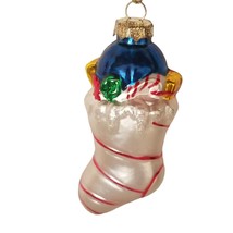 Christmas Ornament Hand Blown Glass Stocking Thomas Pacconi Classics 2003 Xmas - £15.91 GBP