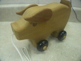Animal Pig Pull Toy  #337 - $5.99