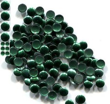 ROUND Smooth Nailheads 4mm Hot Fix EMERALD color    2 Gross  288 Pieces - £4.53 GBP