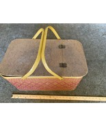 VINTAGE  Wicker Pie Shelf Picnic Basket  - €94,57 EUR