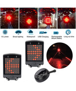 Remote Control Wireless Bike Bicycle Laser Led Tail Lamp Turn Signal Lig... - £24.79 GBP