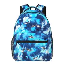 Shark school backpack back pack bookbags  for boys  girls kids small daypack - £21.57 GBP