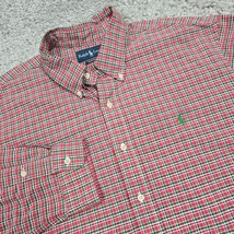 Ralph Lauren Shirt Mens XXL Red Green Plaid Button Up Long Sleeve Pony P... - $24.70