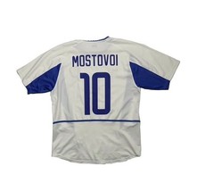 Men Nike Russia Home 2002 #10 MOSTOVOI Camisa Soccer Maglia Trikot Maill... - £45.57 GBP