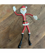Vtg 10&quot; Rubber Bendy Bendable Santa Claus Figure Fun World NY Christmas ... - $180.84 MXN