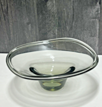 Kosta Vicke Lindstrand MCM Swedish Art Glass Free Form Bowl 1027 Signed ... - £29.49 GBP