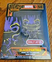 Funko POP! Marvel Blacklight SE Black Panther Target Exclusive Enamel Pin - $26.99