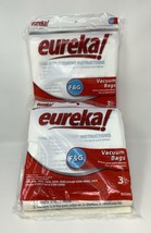 2 PACK ~ Eureka Vacuum Cleaner Replacement Bags~ Size F &amp; G ~ Package of 3 - £9.50 GBP