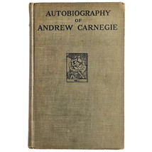 Autobiography of Andrew Carnegie 1920 Houghton Mifflin Hardcover - €47,01 EUR
