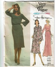 Vogue Sewing Pattern 1523 Misses Dress Short Long Knits Size 18 - £7.03 GBP