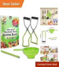 Elegant Food-Grade Canning Kit for Beginners: Stainless Steel &amp; Bright G... - $32.62