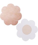 Disposable Flower Petal Shape Adhesive Nipple Cover Pasties, 50 Pairs, Nude - $13.92 CAD