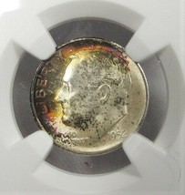 1952-S Low Pop Silver Roosevelt Dime NGC MS68 Toned AJ167 - £579.76 GBP