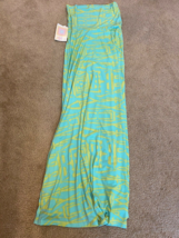 LuLaRoe Maxi Skirt Floral Daisy flowers Sz XXS Fit Stripes Aztec Waist Stretch - £18.25 GBP