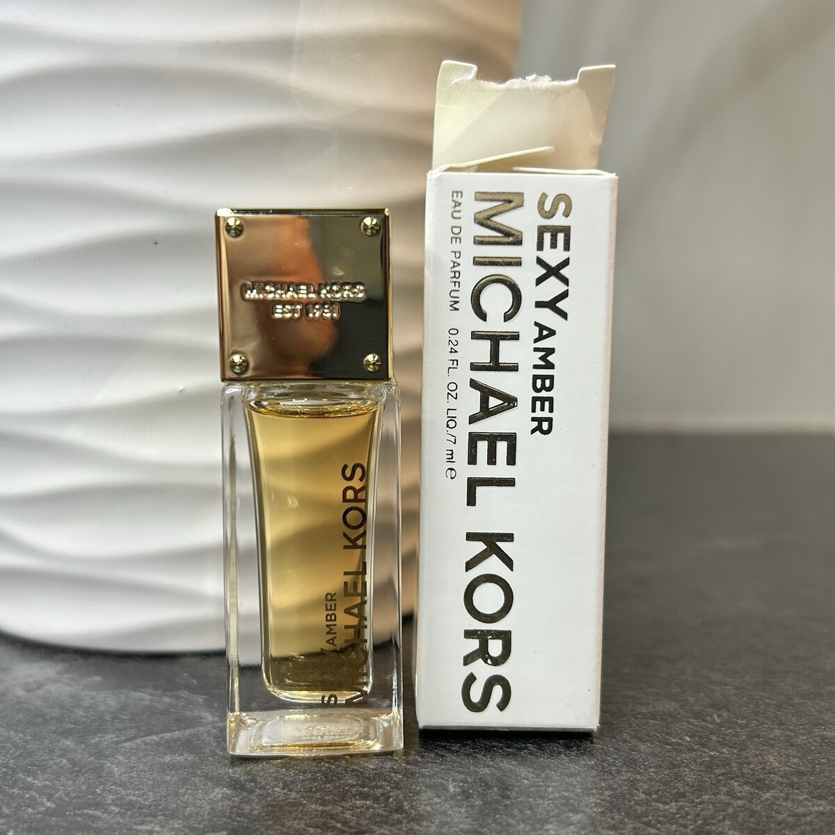 Michael Kors SEXY AMBER Eau de Parfum .24 oz Mini Perfume Splash Damaged... - $9.45