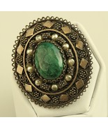 Vintage Sterling Signed 925 Made in Israel Eilat and Pearl Stone Brooch ... - £65.79 GBP