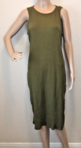 Who What Wear Ribbed Tank Dress Size XL Olive - £15.75 GBP