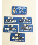 Vintage Advertising Old Hickory Bourbon 5 Smooth Shaving Blades w Origin... - $187.97 MXN
