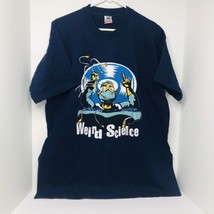 Vintage Weird Science Movie Promo Shirt Single Stitch USA Mens XL Navy Blue - £39.48 GBP