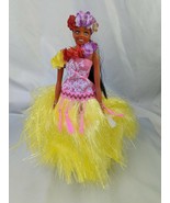 Musical Hula Doll Hawaiian 11.5 Inch Pearly Shells Read Desc Partially W... - $16.95