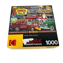 Kodak Premium 1000 Piece Jigsaw Puzzle &quot;Diner&quot; 1950&#39;s roseart - $12.87