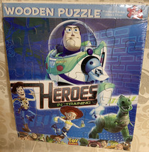 Disney Pixar Toy Story Heroes In Training Wooden Puzzle 9X9&quot; (N-1) - £5.74 GBP