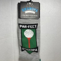 Par-Fect Grandpa Mens Crew Socks 10-13 New - $8.90