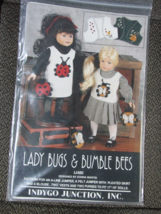 &quot;&quot;Lady Bugs &amp; Bumble Bees - Jumper &amp; Skirt - 17 - 19&quot; Doll Clothes Pattern&quot;&quot; - £7.10 GBP