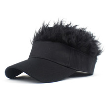 Saisifen Men Novelty Outdoor Sports Baseball Cap Black Hats Black Hair - £14.93 GBP