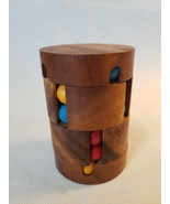 Cylinder Spin Wooden Brain Teaser Puzzle - $573.37 MXN